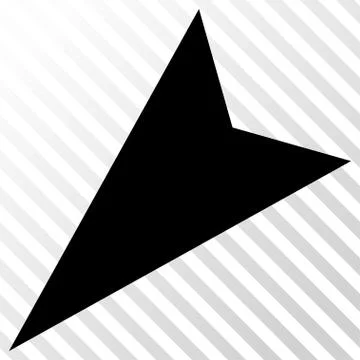Arrowhead Left-Down Vector Icon Stock Illustration