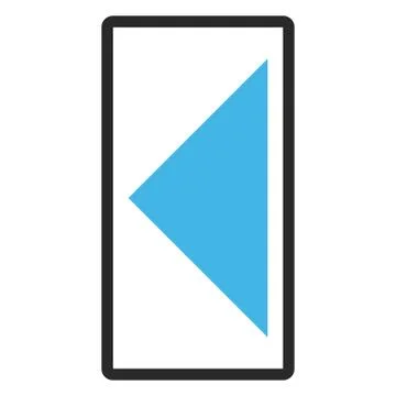 Arrowhead Left Framed Vector Icon Free Stock Illustration