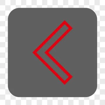 Arrowhead Left Interface Toolbar Button 스톡 일러스트