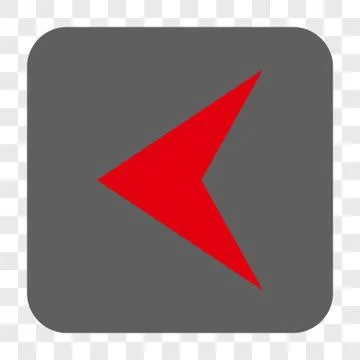 Arrowhead Left Interface Toolbar Button Illustrazione stock