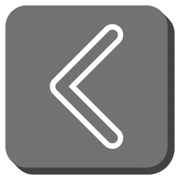 Arrowhead Left Rounded Square Vector Icon Stock Illustration