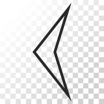 Arrowhead Left Vector Icon Stock Illustration