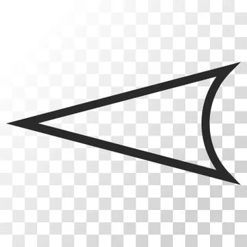 Arrowhead Left Vector Icon Stock Illustration