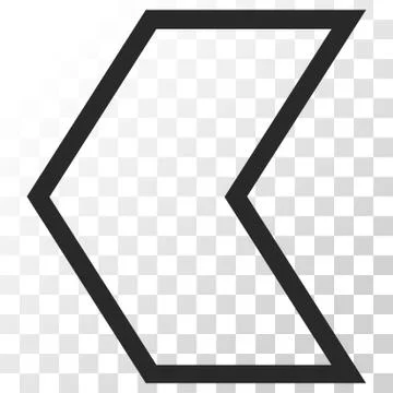 Arrowhead Left Vector Icon Stock Illustration