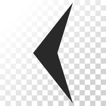 Arrowhead Left Vector Icon Stock Illustration