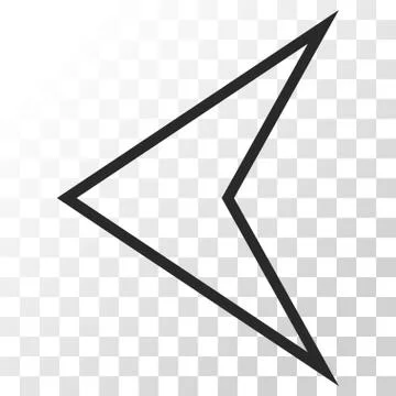 Arrowhead Left Vector Icon Stock Illustration