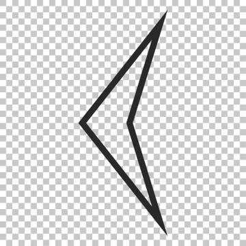 Arrowhead Left Vector Icon Illustrazione stock