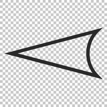 Arrowhead Left Vector Icon Stock Illustration