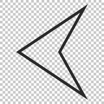 Arrowhead Left Vector Icon Stock Illustration