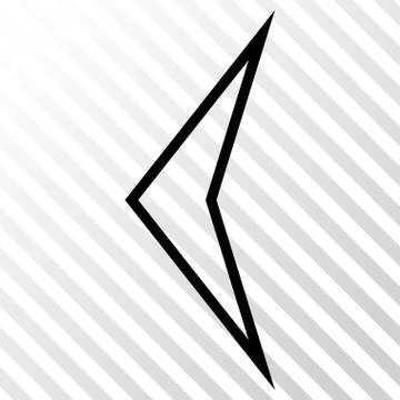 Arrowhead Left Vector Icon Stock Illustration