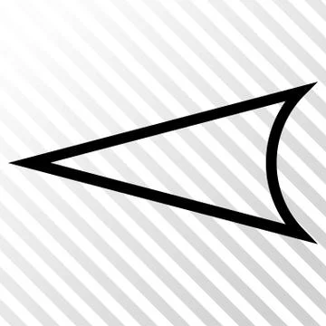 Arrowhead Left Vector Icon Stock Illustration