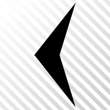 Arrowhead Left Vector Icon Stock Illustration
