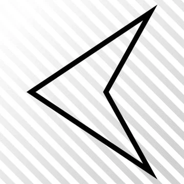 Arrowhead Left Vector Icon Stock Illustration