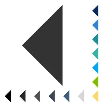 Arrowhead Left Vector Icon Stock Illustration