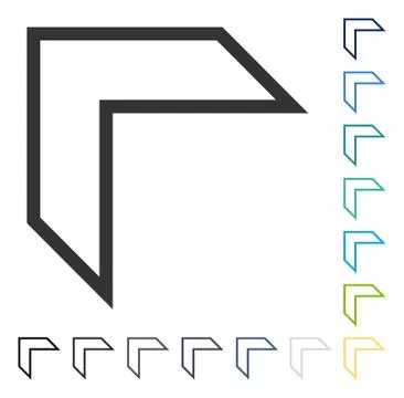 Arrowhead Left Up Vector Icon Stock Illustration