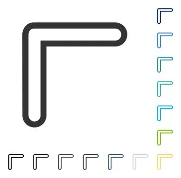 Arrowhead Left Up Vector Icon Stock Illustration