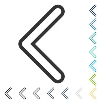 Arrowhead Left Vector Icon Illustrazione stock