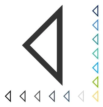 Arrowhead Left Vector Icon Stock Illustration