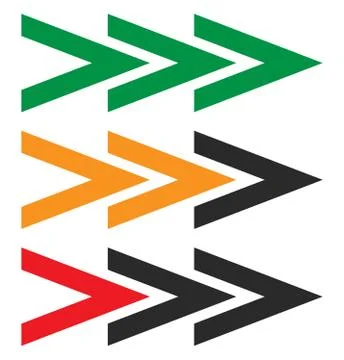 Arrowhead, pointer set. Arrow shapes, arrow elements. Flat arrow icons. 스톡 일러스트