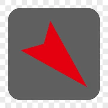 Arrowhead Right-Down Interface Toolbar Button Illustrazione stock