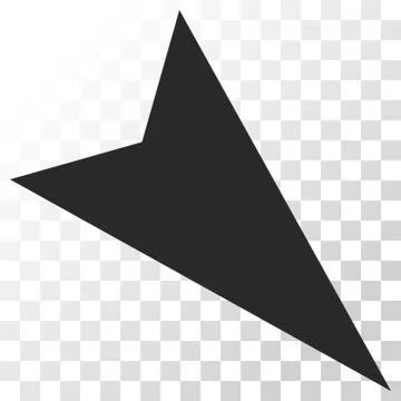 Arrowhead Right-Down Vector Icon Stock Illustration