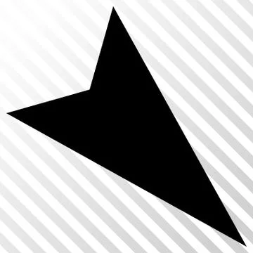 Arrowhead Right-Down Vector Icon Stock Illustration