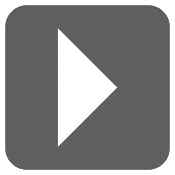 Arrowhead Right Flat Squared Glyph Icon Stock Illustration