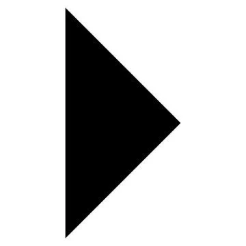 Arrowhead Right Flat Vector Icon Stock Illustration