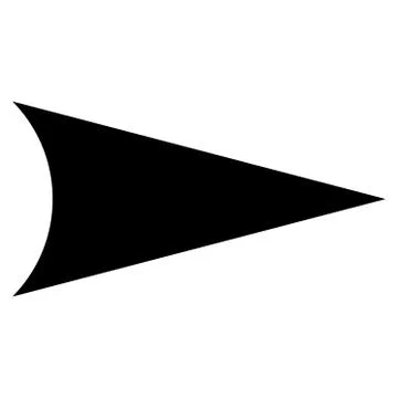 Arrowhead Right Flat Vector Icon Stock Illustration