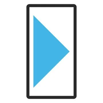 Arrowhead Right Framed Glyph Icon Stock Illustration