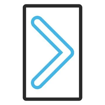 Arrowhead Right Framed Vector Icon Stock Illustration