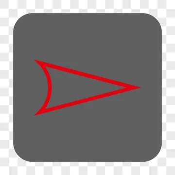 Arrowhead Right Interface Toolbar Button Illustrazione stock