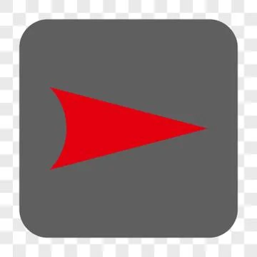 Arrowhead Right Interface Toolbar Button Illustrazione stock