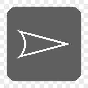 Arrowhead Right Rounded Square Button 스톡 일러스트