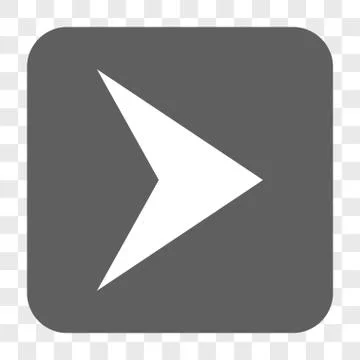 Arrowhead Right Rounded Square Button Illustrazione stock