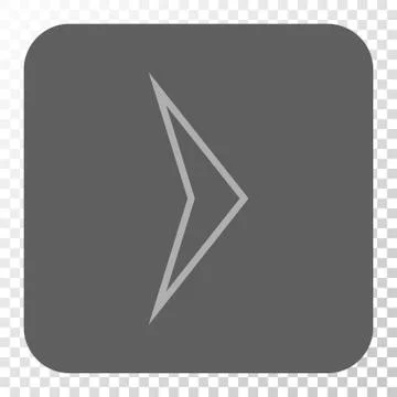 Arrowhead Right Rounded Square Button イラスト素材