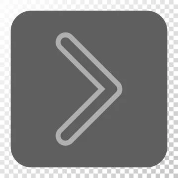 Arrowhead Right Rounded Square Button イラスト素材