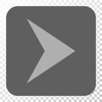 Arrowhead Right Rounded Square Button イラスト素材