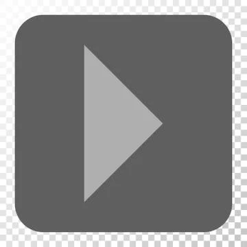Arrowhead Right Rounded Square Button Illustrazione stock