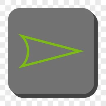 Arrowhead Right Rounded Square Button Illustrazione stock