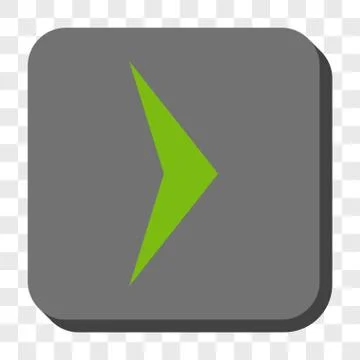 Arrowhead Right Rounded Square Button イラスト素材