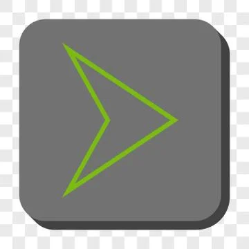 Arrowhead Right Rounded Square Button Illustrazione stock