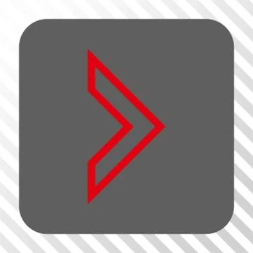 Arrowhead Right Rounded Square Button 스톡 일러스트