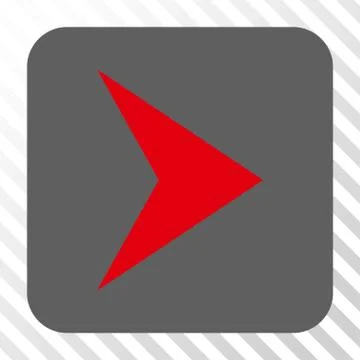 Arrowhead Right Rounded Square Button 스톡 일러스트