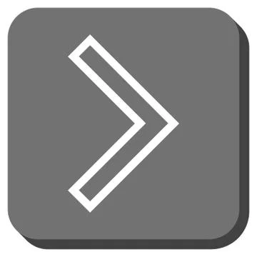 Arrowhead Right Rounded Square Glyph Icon Stock Illustration