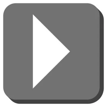 Arrowhead Right Rounded Square Glyph Icon Stock Illustration