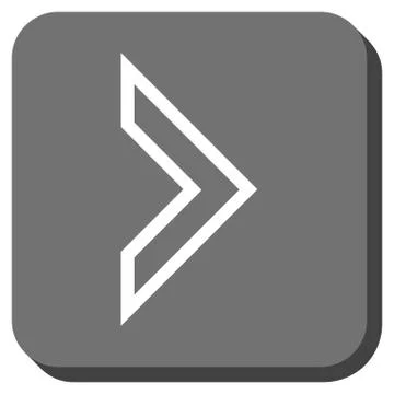 Arrowhead Right Rounded Square Vector Icon Stock Illustration