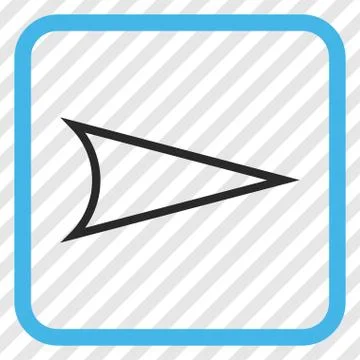Arrowhead Right Vector Icon In a Frame Stock Illustration