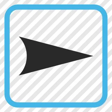 Arrowhead Right Vector Icon In a Frame Stock Illustration