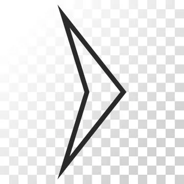 Arrowhead Right Vector Icon Illustrazione stock